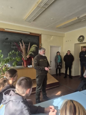 До ПТУ № 16 м. Мала Виска завітав військовий капелан Віталій Ковальчук з цікавою та змістовною лекцією на тему &laquo;Гедеон &ndash; хоробрий воїн&raquo;